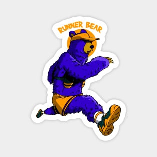 Runner Bear Magnet