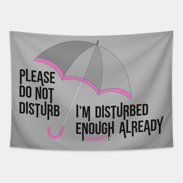 Do not disturb Klaus hargreeves Tapestry by colouredwolfe11