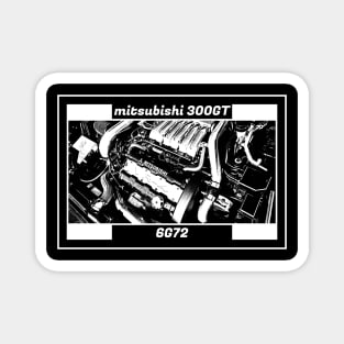 MITSUBISHI 3000GT ENGINE (Black Version) Magnet