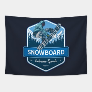 Snowboard Freestyle Tapestry