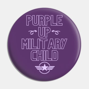 Purple Up Military Child, Month Of The Military Child Pin