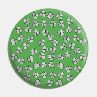 Shamrocks Metal Pin