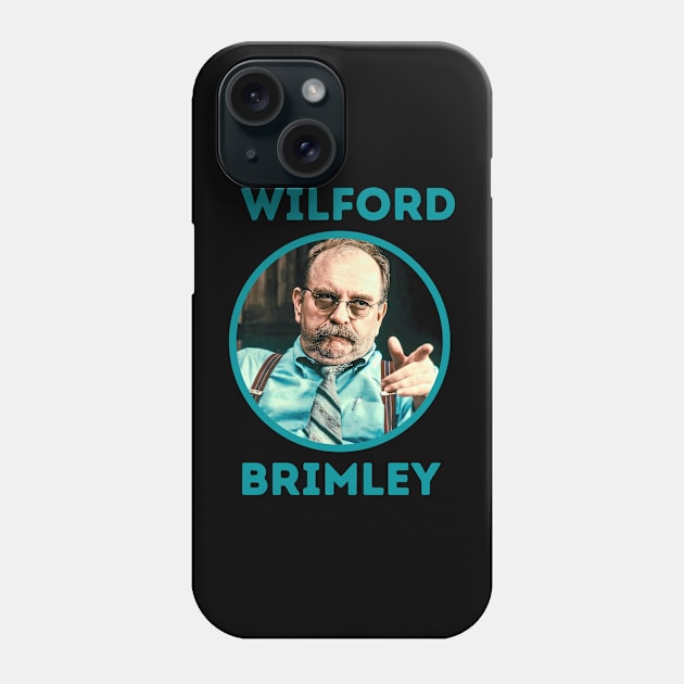 wilford brimley || blue Phone Case by claudia awes