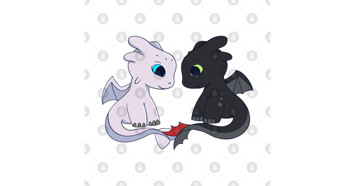 Couple Toothless & Light fury, How to train your dragon fanart, Dragons ...