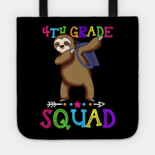 Sloth Team 4th Grade Squad Teacher Back To School Tote