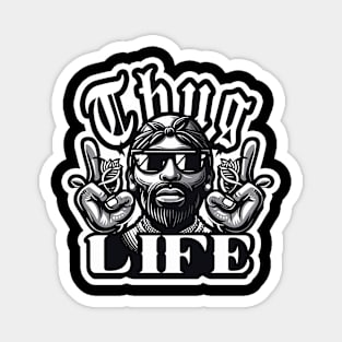 Thug Life Themed Vector Design Magnet