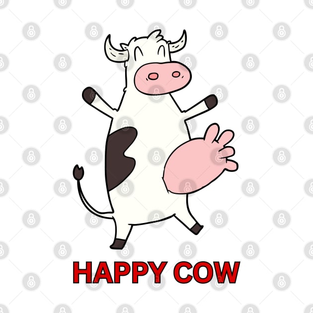 Happy cow by JunniePL