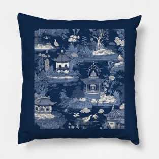 Pretty Toile Chinoiserie Pillow