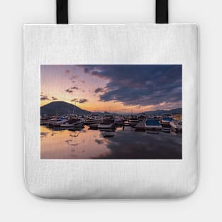 Summer Sunset View at Penticton Marina, Okanagan Lake Tote