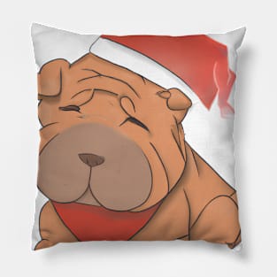 Cute Shar Pei Drawing Pillow