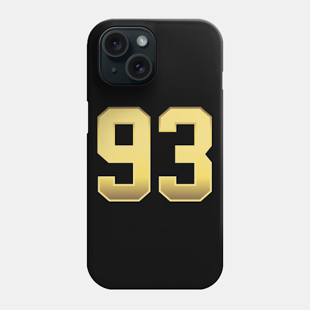 number 93 Phone Case by Ericokore