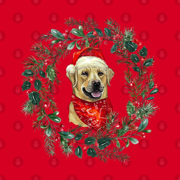 Christmas Labrador by Budwood Designs