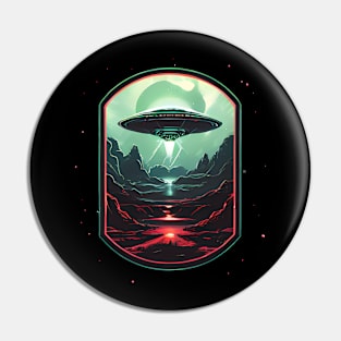 alien ship Pin