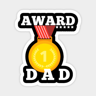 Award Trophy Best Dad father i love my father gift Magnet