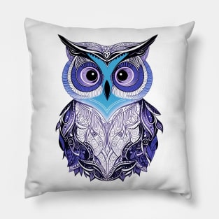 Abstract Owl Pillow