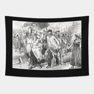 Pétroleuses in Paris, Bloody Week, 1871.  The last days of the Paris commune Tapestry