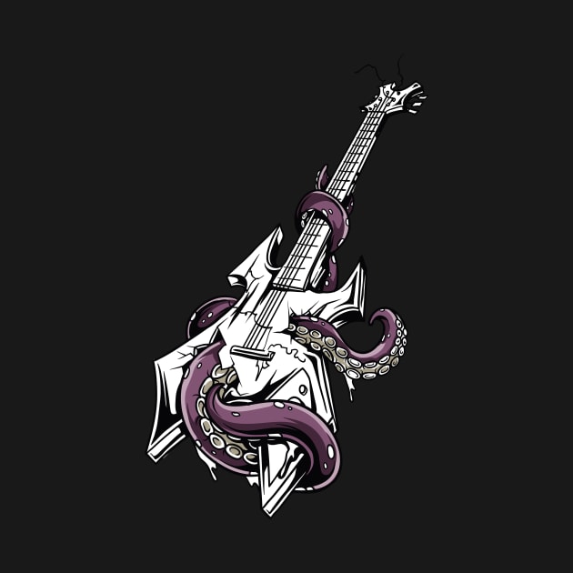 Guitar Rock Star Tentacles by positivedesigners