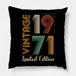 Vintage 1971 Limited Edition Pillow