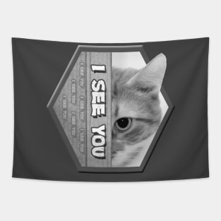 I See You - A Cat Lover Design Tapestry