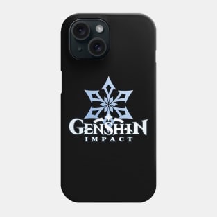 cryo emblem genshin impact Phone Case