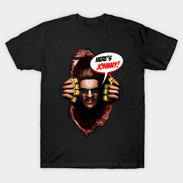 here s johnny from mortal kombat x opened t shirt teepublic
