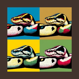 Pop Art Ball Python - Exotic Snake T-Shirt