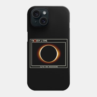 Solar Eclipse Frozen in Time April 08 - 2024 Print Phone Case