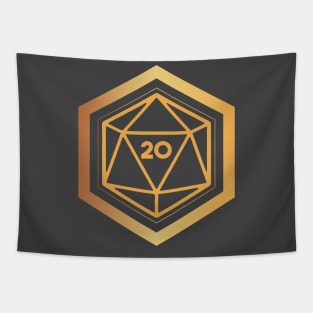 Golden Sigil D20 Tapestry