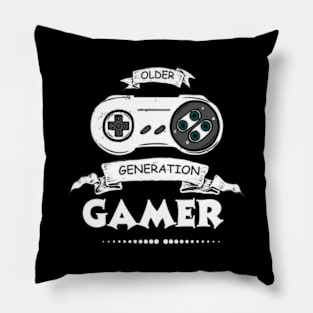 Video Older Generation Gamer Pillow