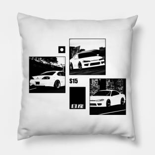 NISSAN SILVIA S15 Black 'N White Archive Pillow