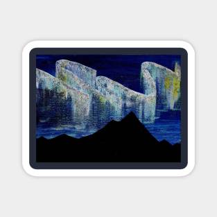 Northern Nights Painting Magnet