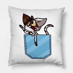 pounce in a pocket (no duck) Pillow