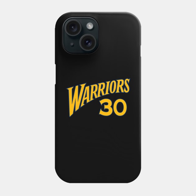 Warriors 30 Logo Phone Case by Vcormier