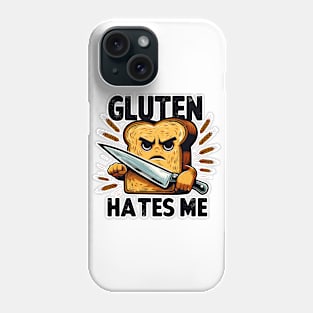 Angry Gluten Hates Me Phone Case