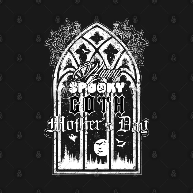 Happy Spooky Goth Mother’s Day - Gift Card, Spooky Mama, Bats, Coffin, Gothic Card Gift, Horror Lover by SSINAMOON COVEN