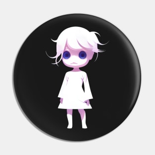 Chibi Ghost Girl Pin