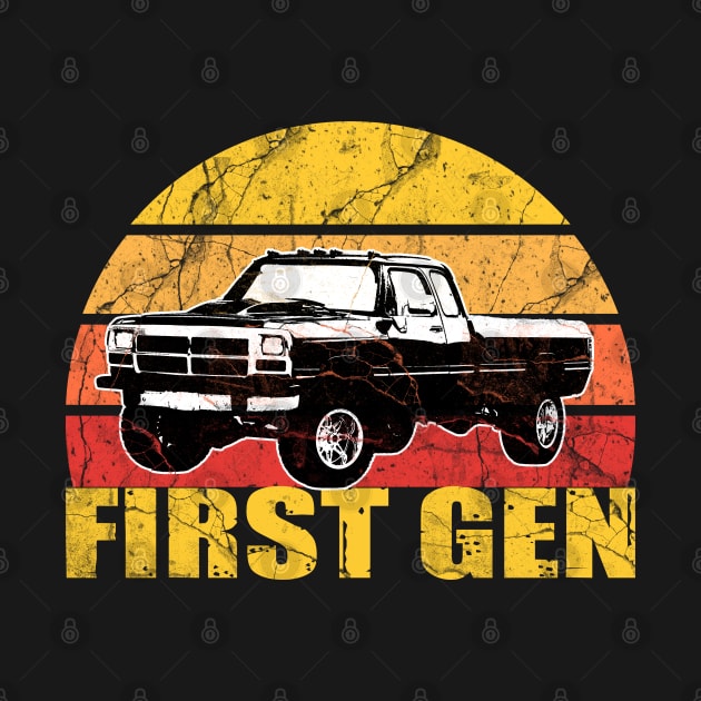 First Gen cummins Dodge ram truck Squarebody First generation Truck Classic American 1st gen Pickup by JayD World