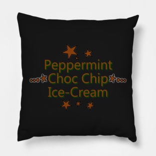 Peppermint Choc Chip Ice-Cream Sticker Pillow