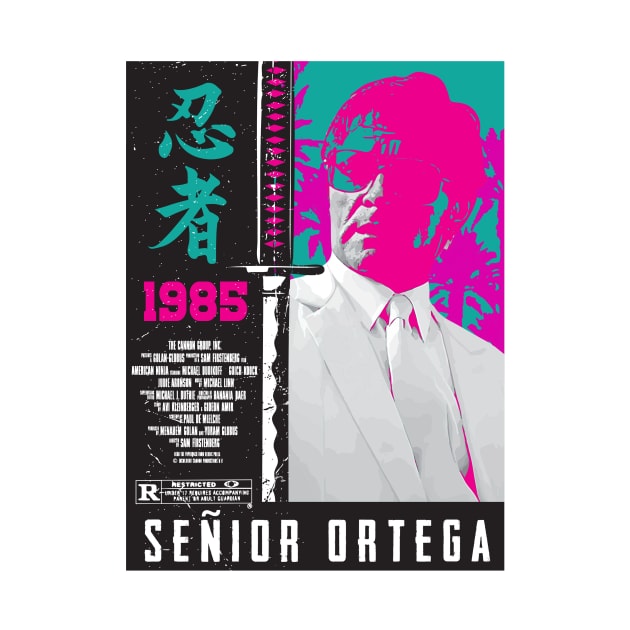 Senior Ortega ninja vintage style T-shirt by goderslim