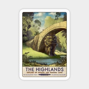 Highlands Troll Travel Poster Magnet