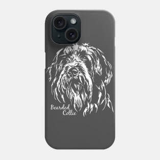 Bearded Collie dog lover dog portrait Phone Case