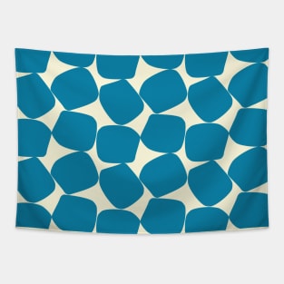 Bold Geometric Pattern 2 in Celadon Blue and Light Yellow Tapestry