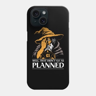 D&D Wizard's Critical Miss - That Didn't go as Planned Phone Case