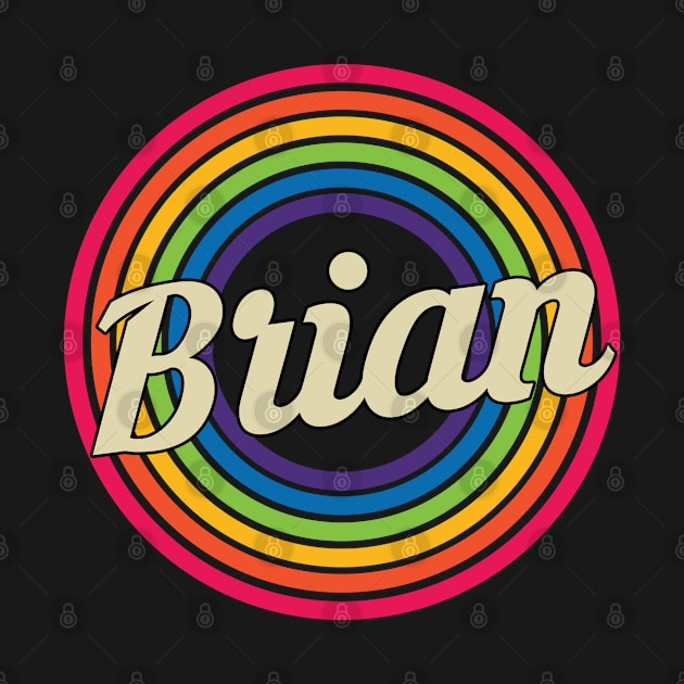 Brian - Retro Rainbow Style by MaydenArt