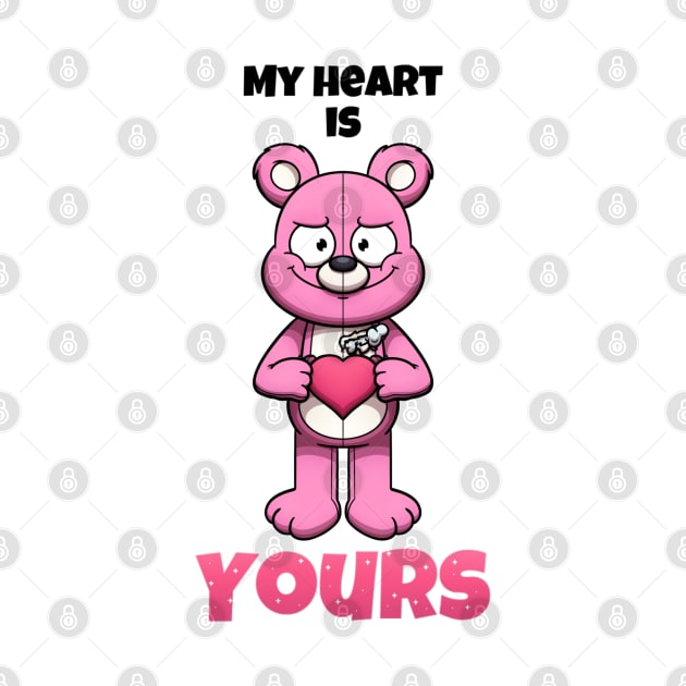 My Heart Is Yours Teddy Bear by TheMaskedTooner