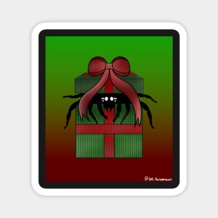 Christmas Present Spider (Plain/Background) Magnet