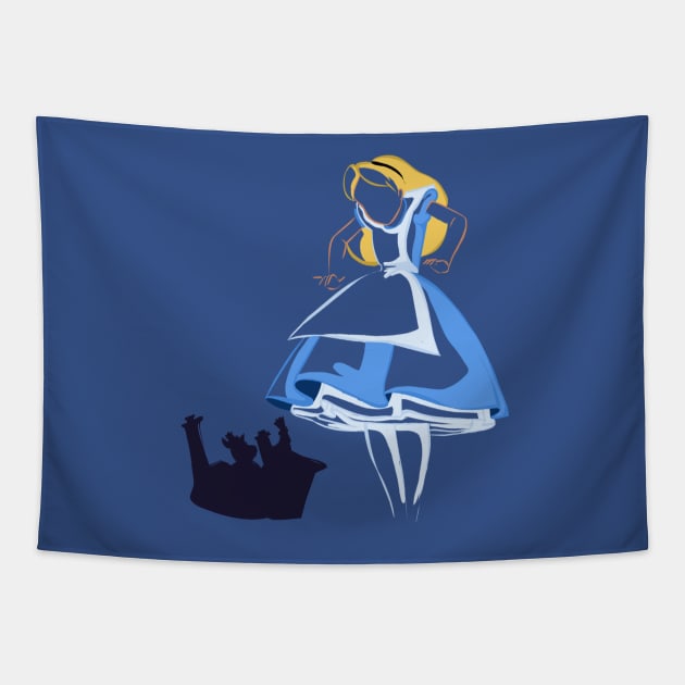 Alice in wonderland Tapestry by Marion