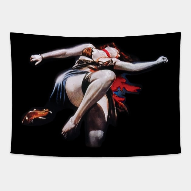 Fulci - New York Ripper Tapestry by Ebonrook Designs