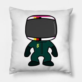 Sebastian Vettel Custom Bobblehead - 2021 Season Pillow