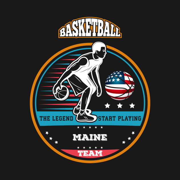 Maine Basketball TShirt TeePublic